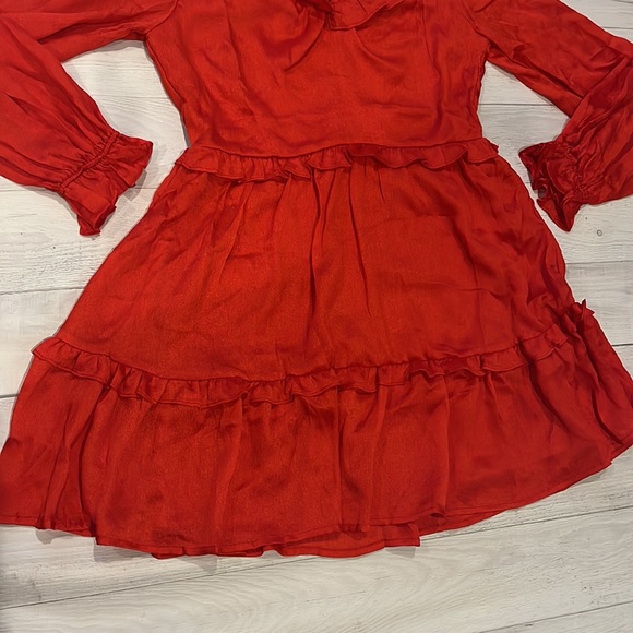 NWT Red Ruffle Dress - Picture 4 of 5